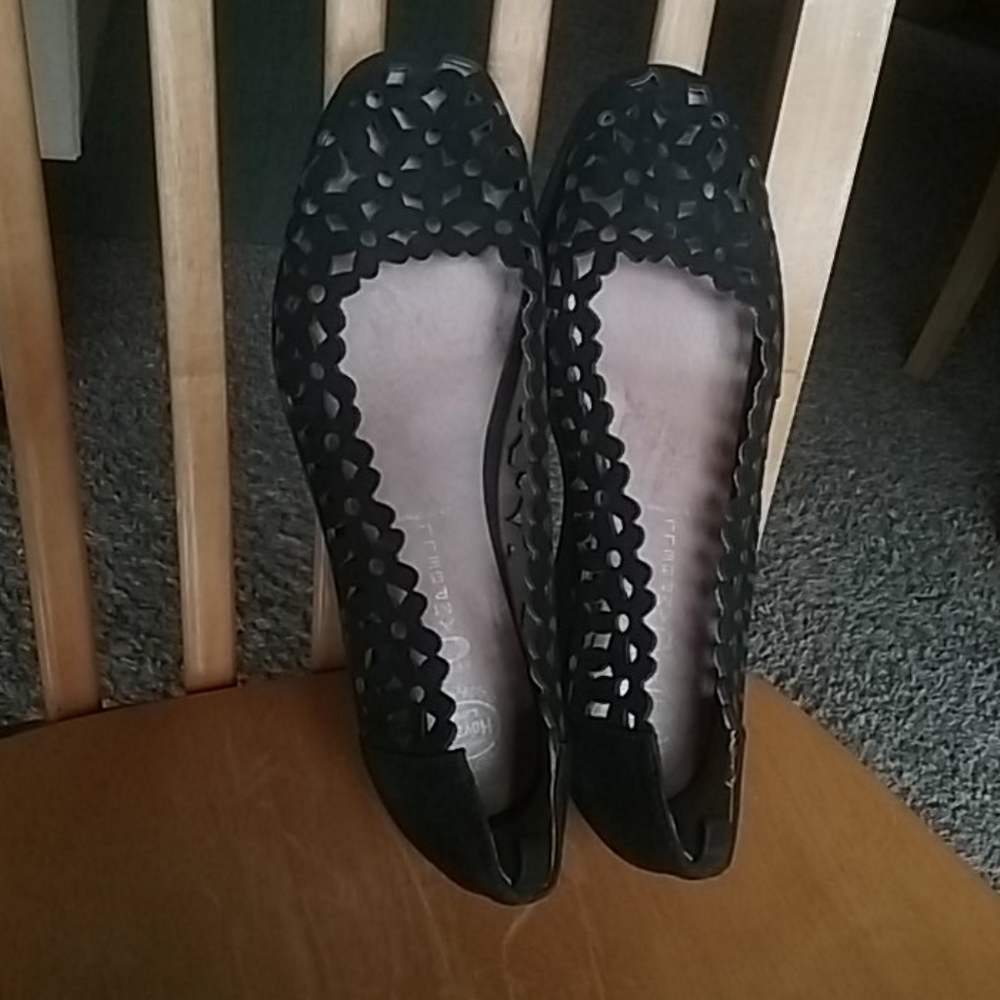 Jeffrey Campbell laser cutout platform flat